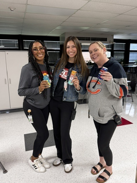 Bremen staff members smile while receiving their favorite beverages as a “Cup of Ambition” in celebration of Dolly Parton Day. The thoughtful pick-me-up recognizes the time, energy, and heart they pour into students each day.