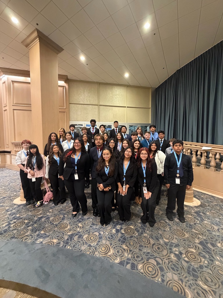 Bremen High School DECA students attending the Illinois DECA Fall Leadership Conference in Rosemont, where they participated in workshops, connected with other members, and developed their leadership skills.