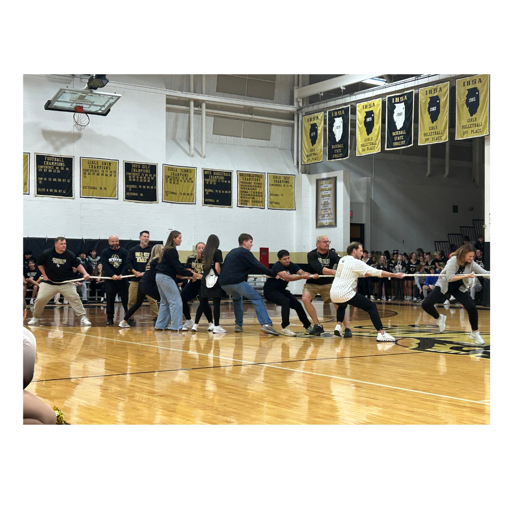 HOCO assembly games - staff tug of war