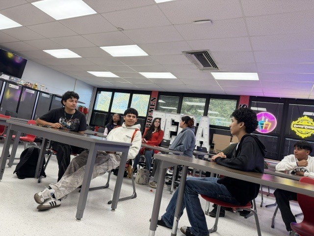 Bremen DECA Spotlight Team members gathered for their inaugural meeting to begin planning student-created content highlighting life at Bremen High School.