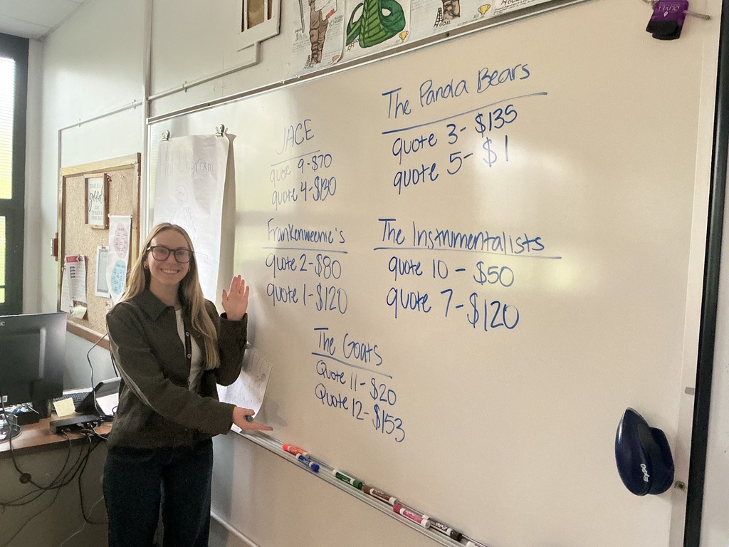 Students put their vocabulary skills to the test with a classroom game, using quotes from Frankenstein