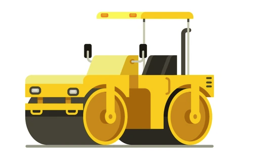 cartoon steam roller