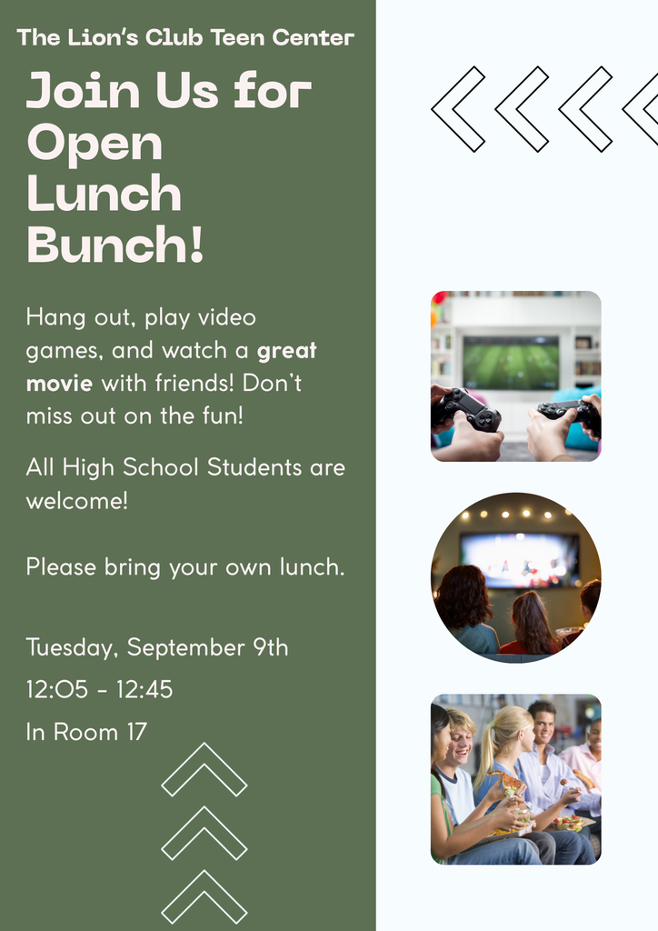 High School Lunch Bunch Flyer
