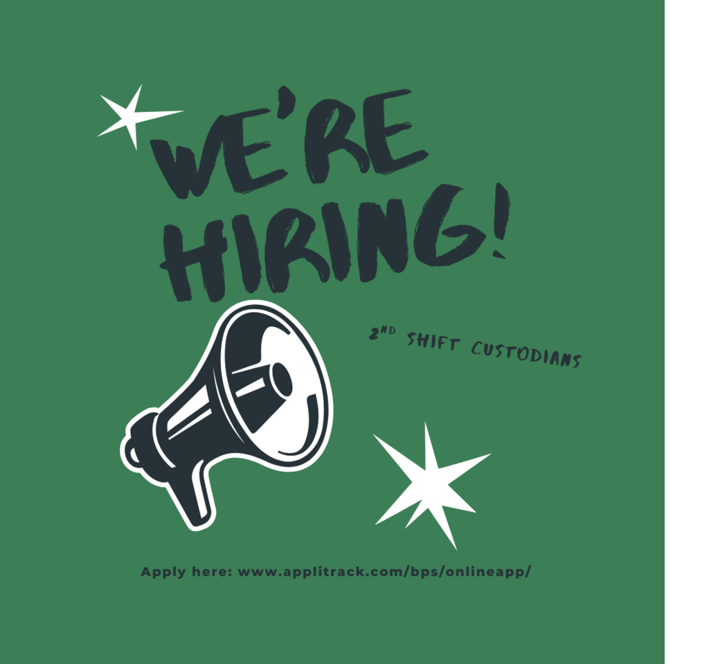 Megaphone announcing that we are hiring