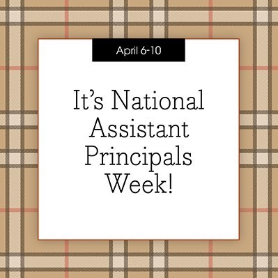 National Assistant Principal Week