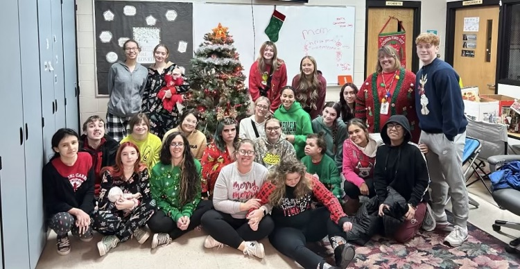 students in ugly sweaters 