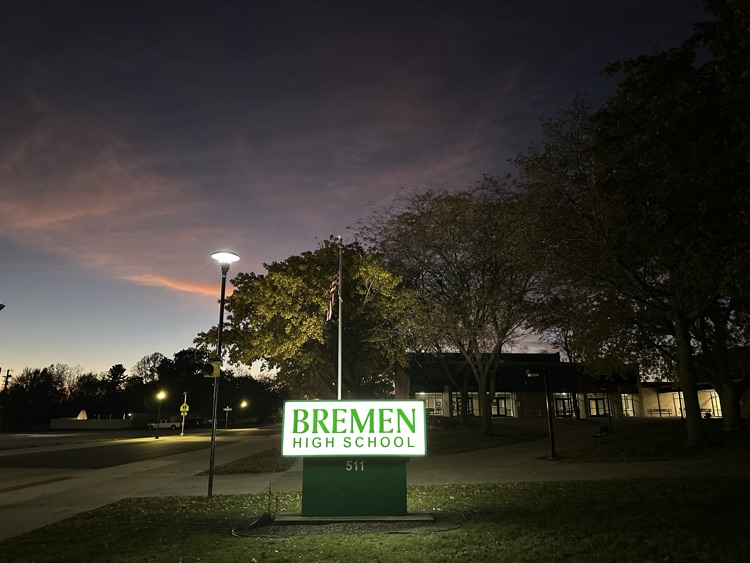 Bremen high school sign