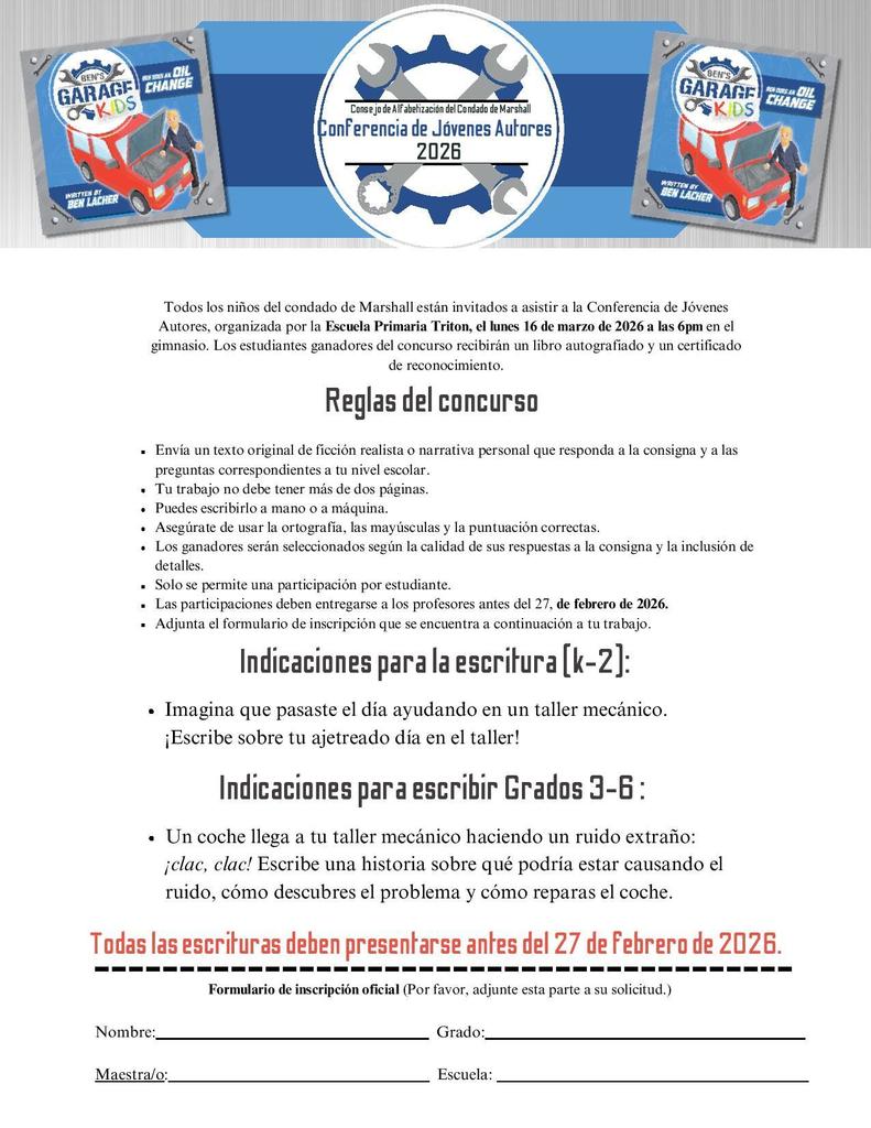 spanish version of writing prompt