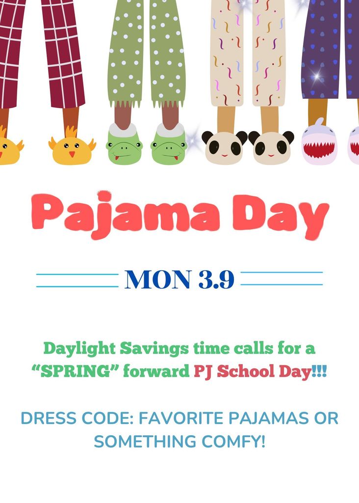 Pajama Day flyer
