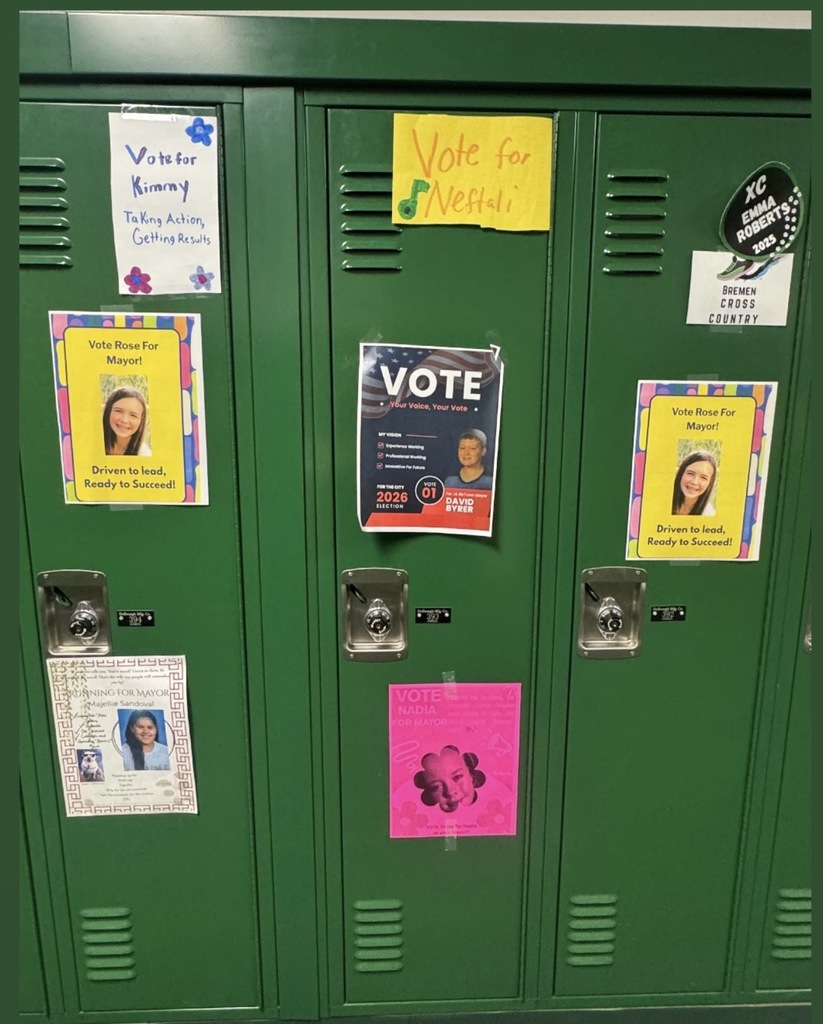 Locker full of Vote for me as Mayor. 