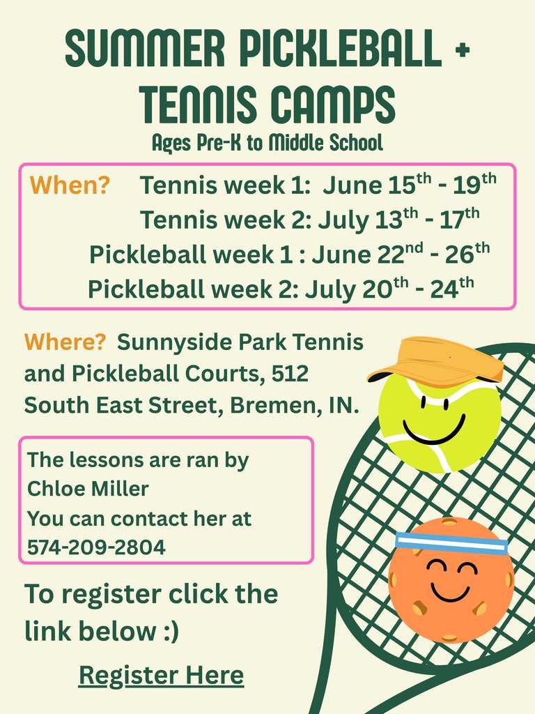 A flyer for Pickleball