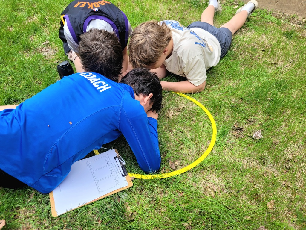 3 Students working outside