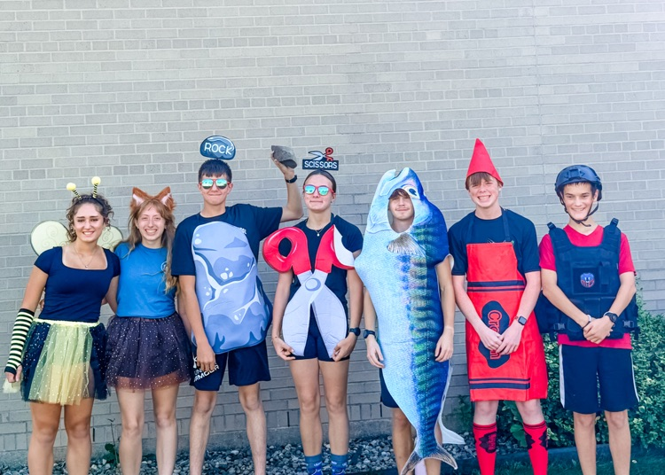 kids in costume