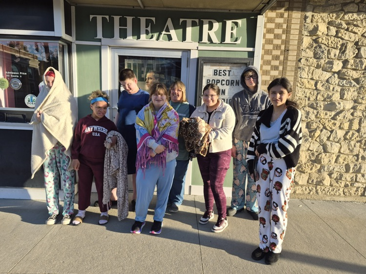 kids by theatre