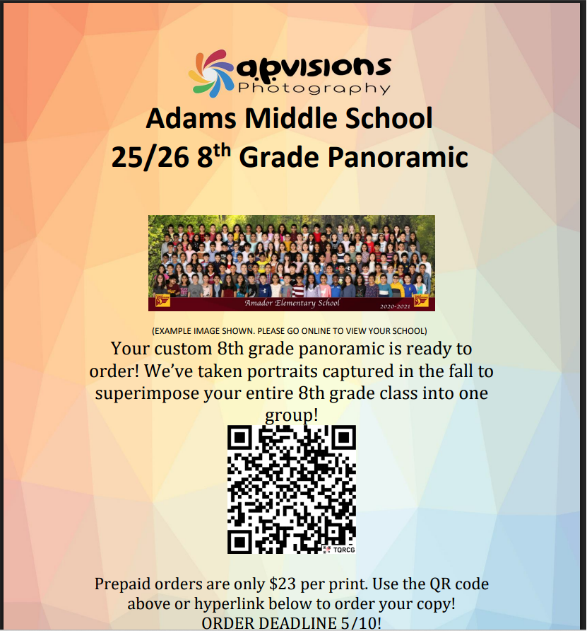 AMS 25/26 8th grade Pano Picture