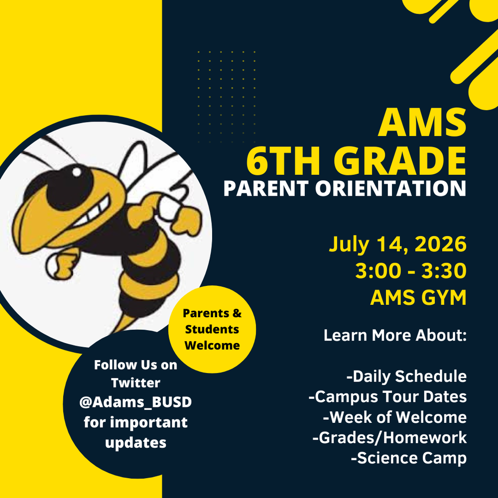 6th grade Family Info Meeting