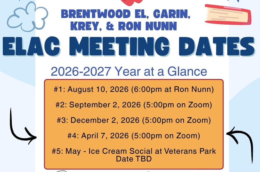 EL Meetings 2026-2027