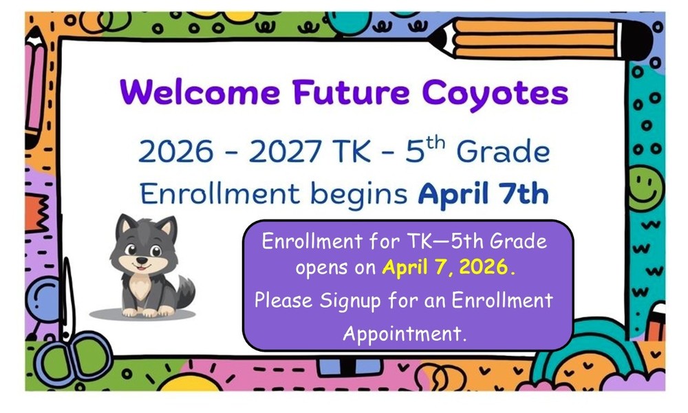 TK/Kindergarten Enrollment 2026/2027