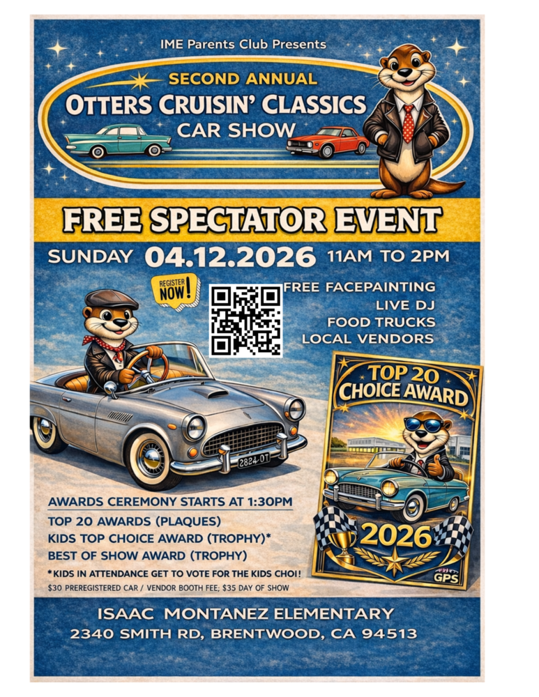 Otter driving a classing vehicle