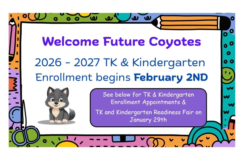 TK/Kindergarten Enrollment 2026/2027