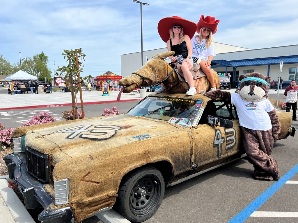 Thank you, Pami and Kristen for organizing an incredibly busy car show. Ike the Otter joined in too.