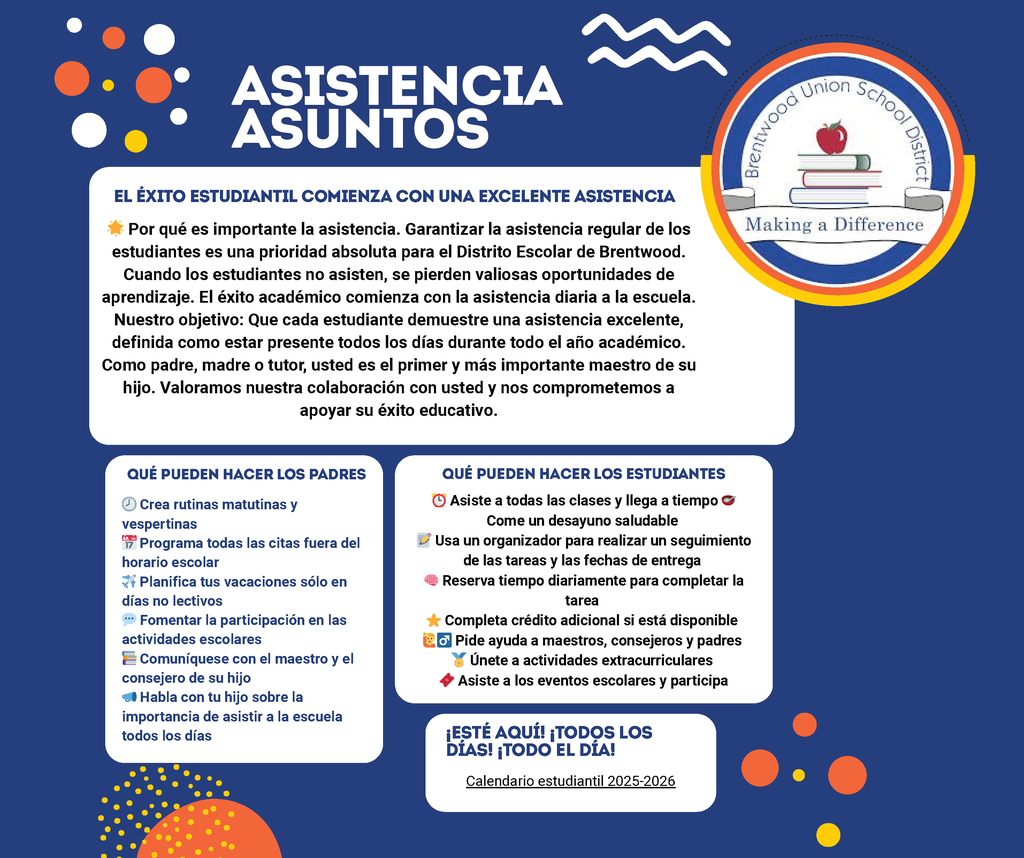 Student Attendance Espanol