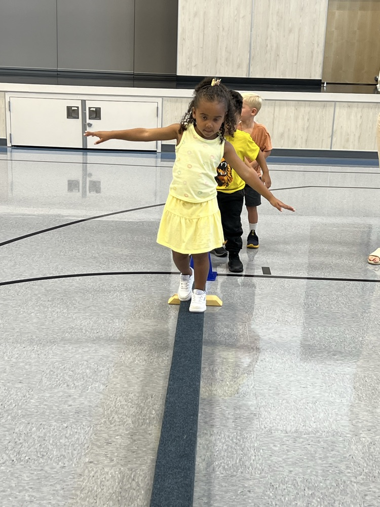 the balance beam was one of the kid’s favorites 
