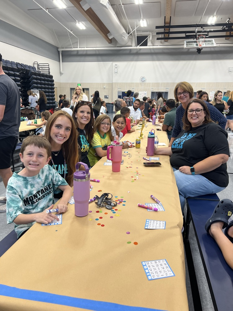 the staff showed up for BINGO