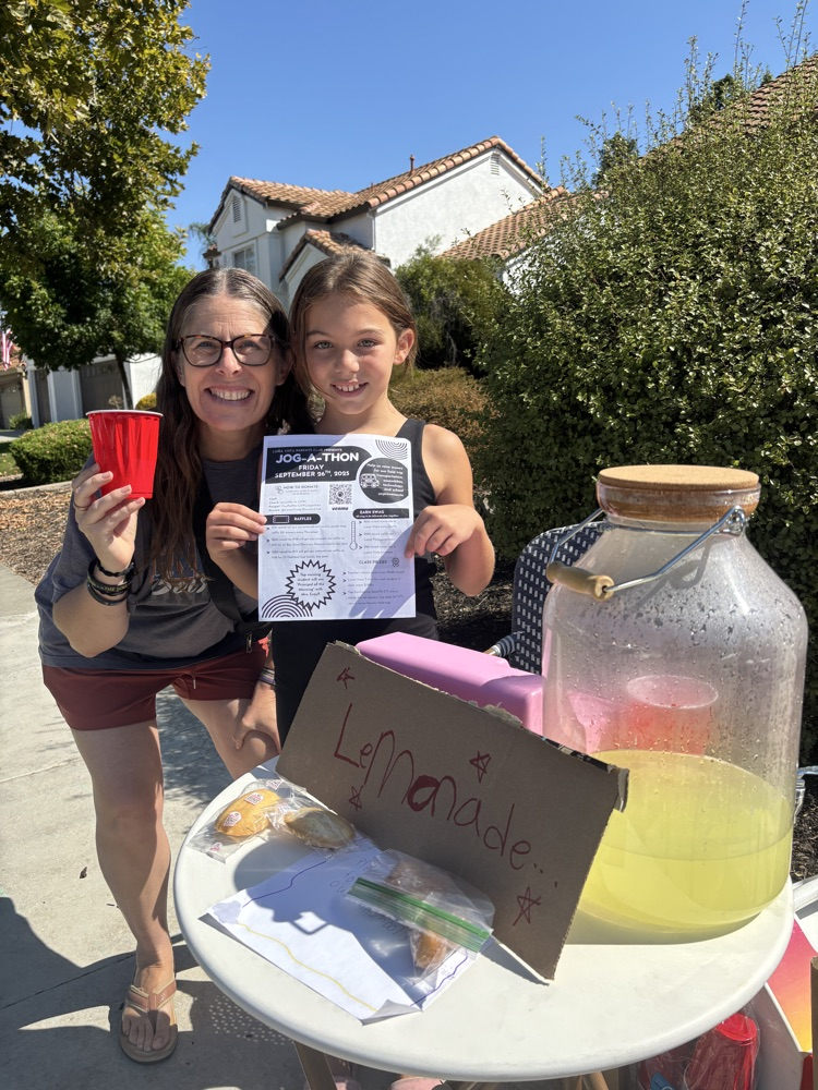 raising money for jog-a-thon 