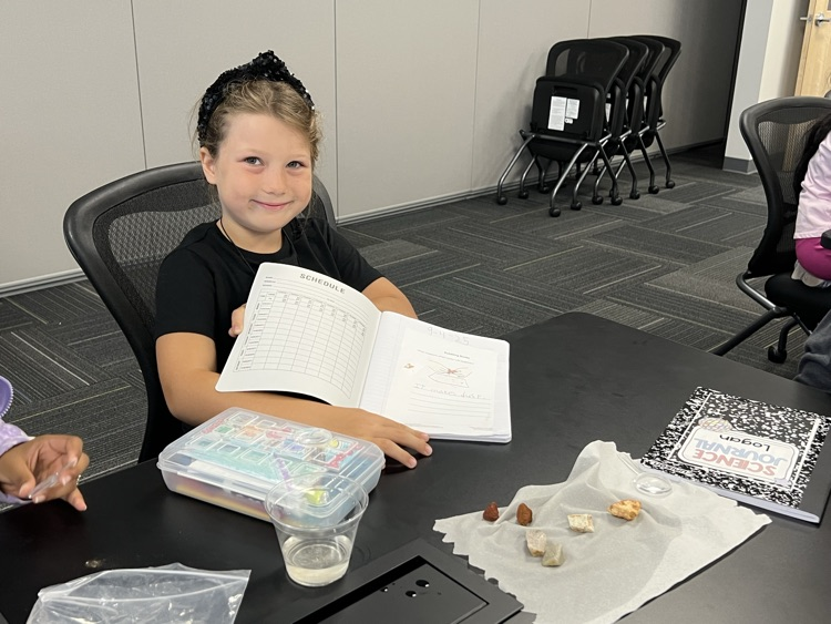 time to record their observations in their notebooks