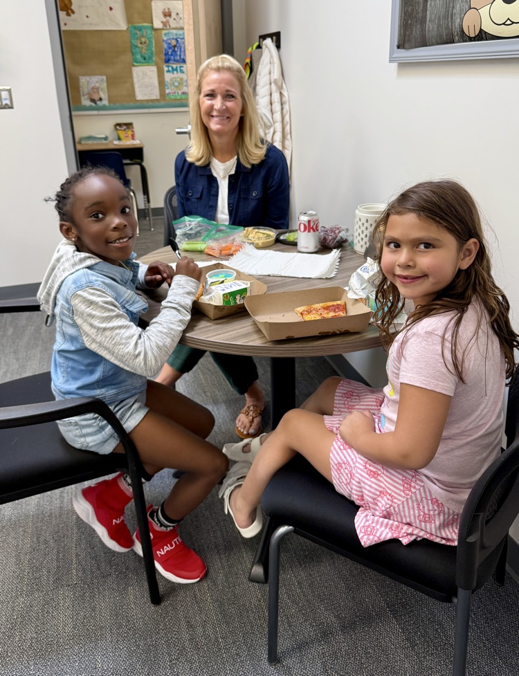 pizza and sundaes was a fun way to spend lunch 