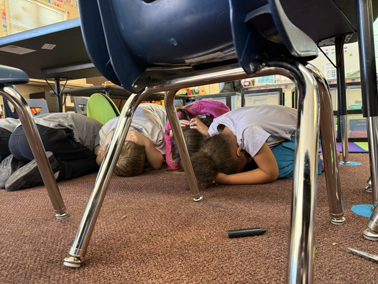 drop, duck, and cover!