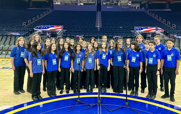 BMS Choir at Warriors