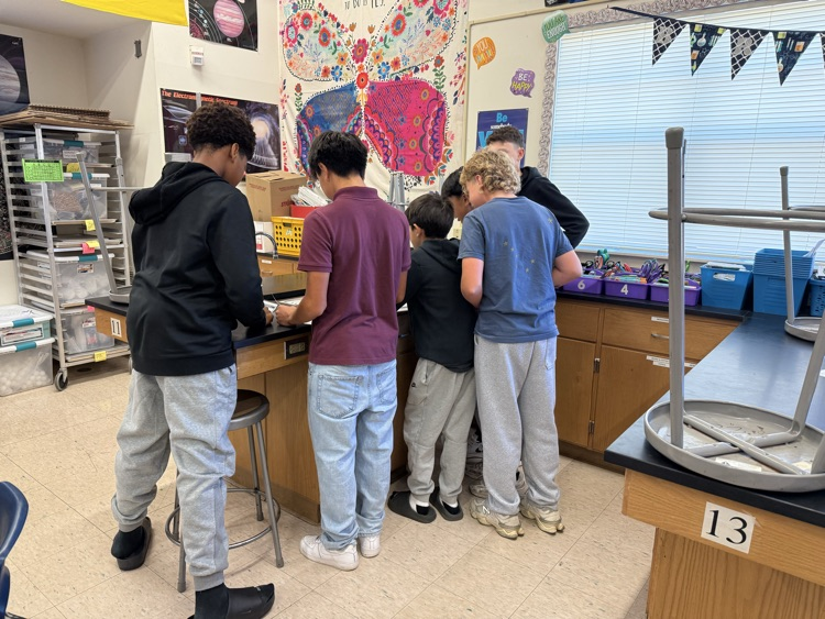 scavenger hunt in Mrs. DeFlores’ Science 8 class