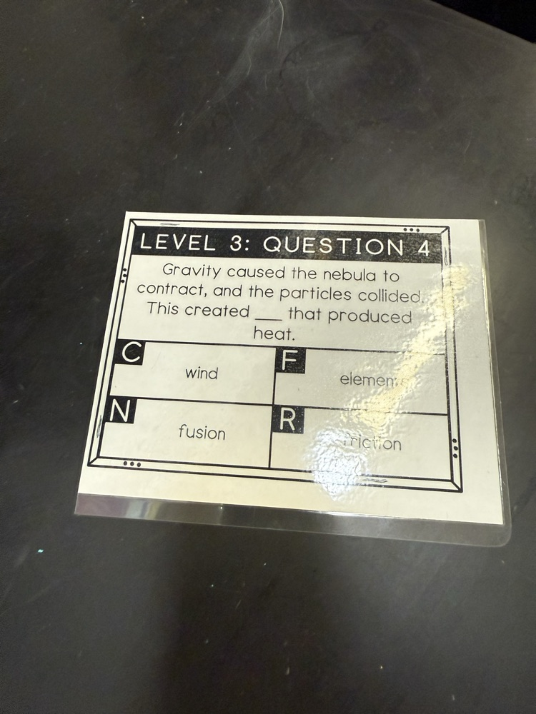 scavenger hunt in Mrs. DeFlores’ Science 8 class