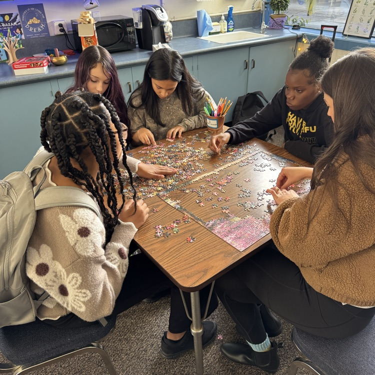 Mrs. Daniels spends quality time with our Bobcats in our Wellness Room. #ehmsbobcats