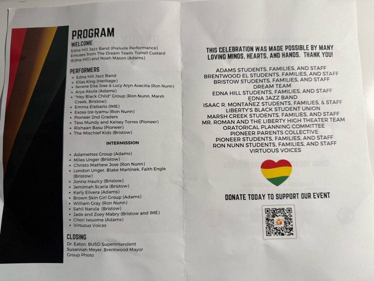 BUSD Black History Month Oratorical