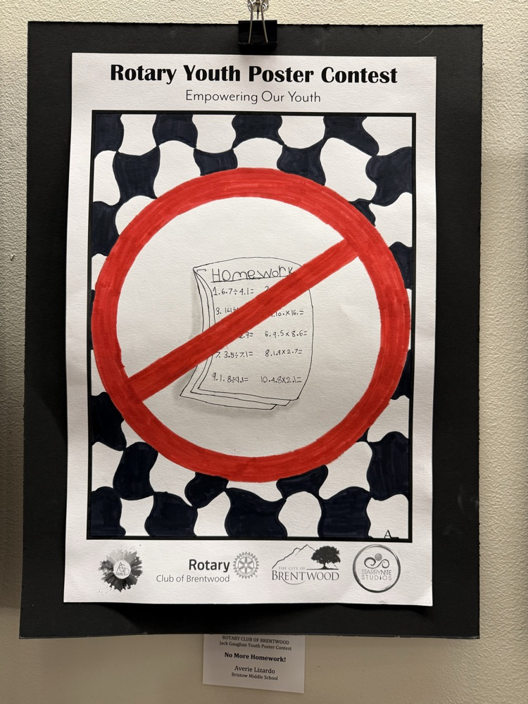 Brentwood Rotary Youth Poster Contest
