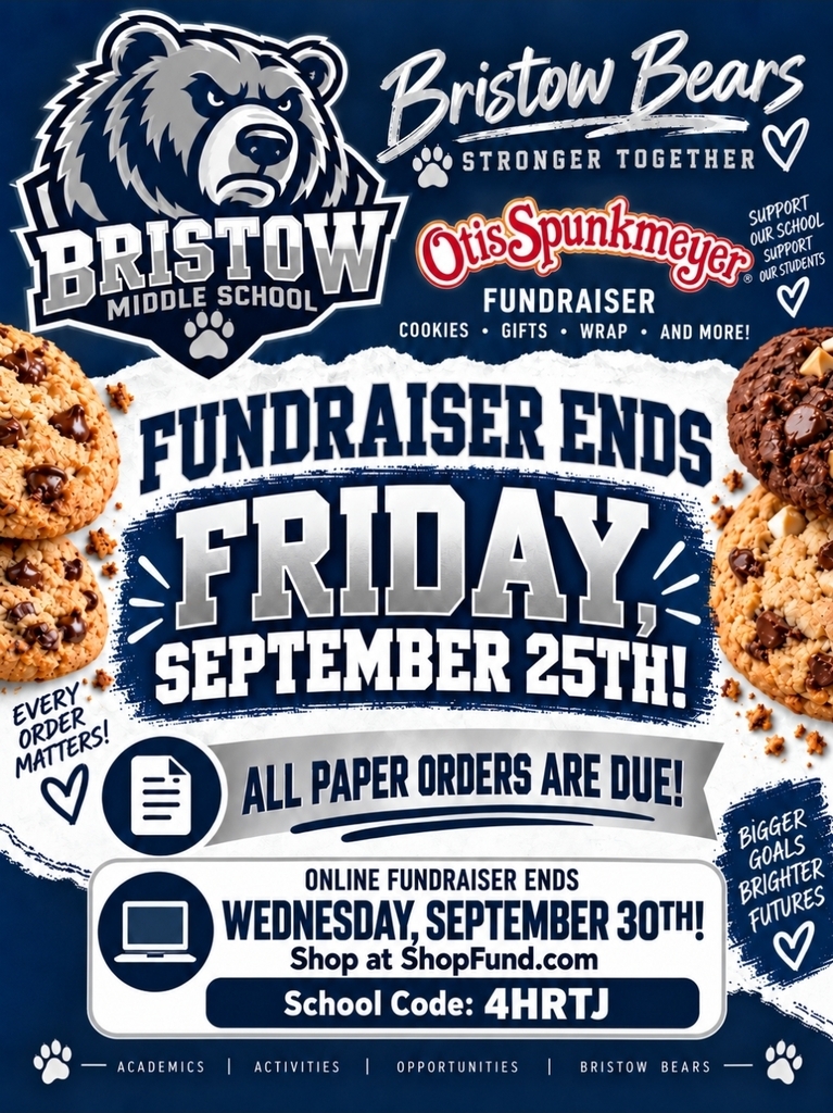 BMS Otis Spunkmeyer Fundraiser Reminder