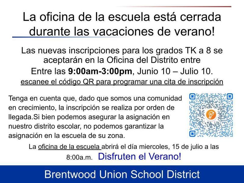 Summer Enrollment District