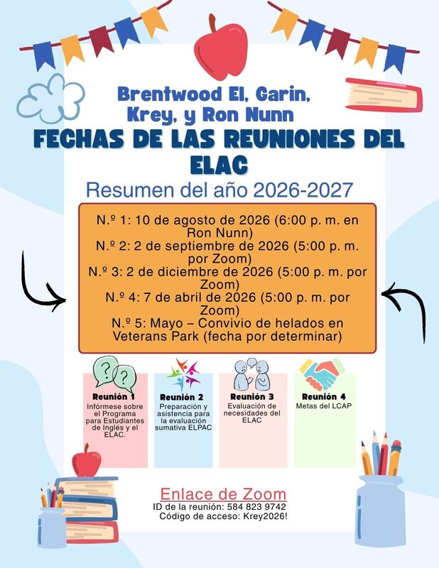 ELAC Meeting Dates 2026 (sp)-2027