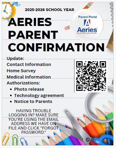 Aeries Parent Confirmation
