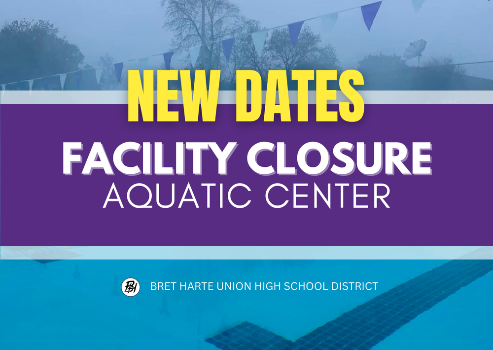 Facility Closure: Aquatic Center New Dates promo image