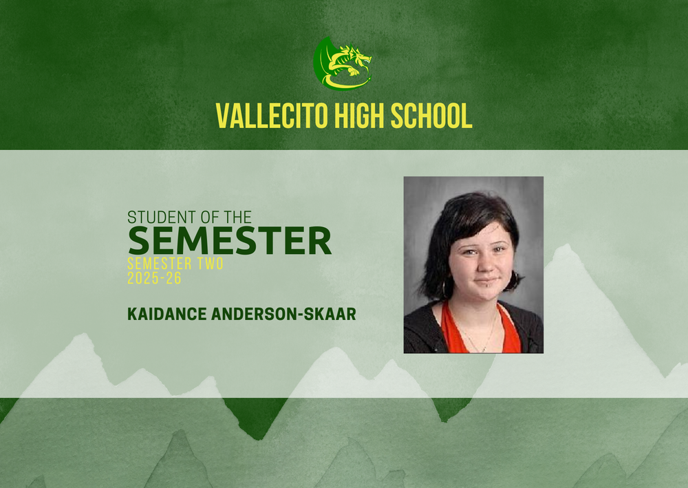 Vallecito Student of the Semester promo image
