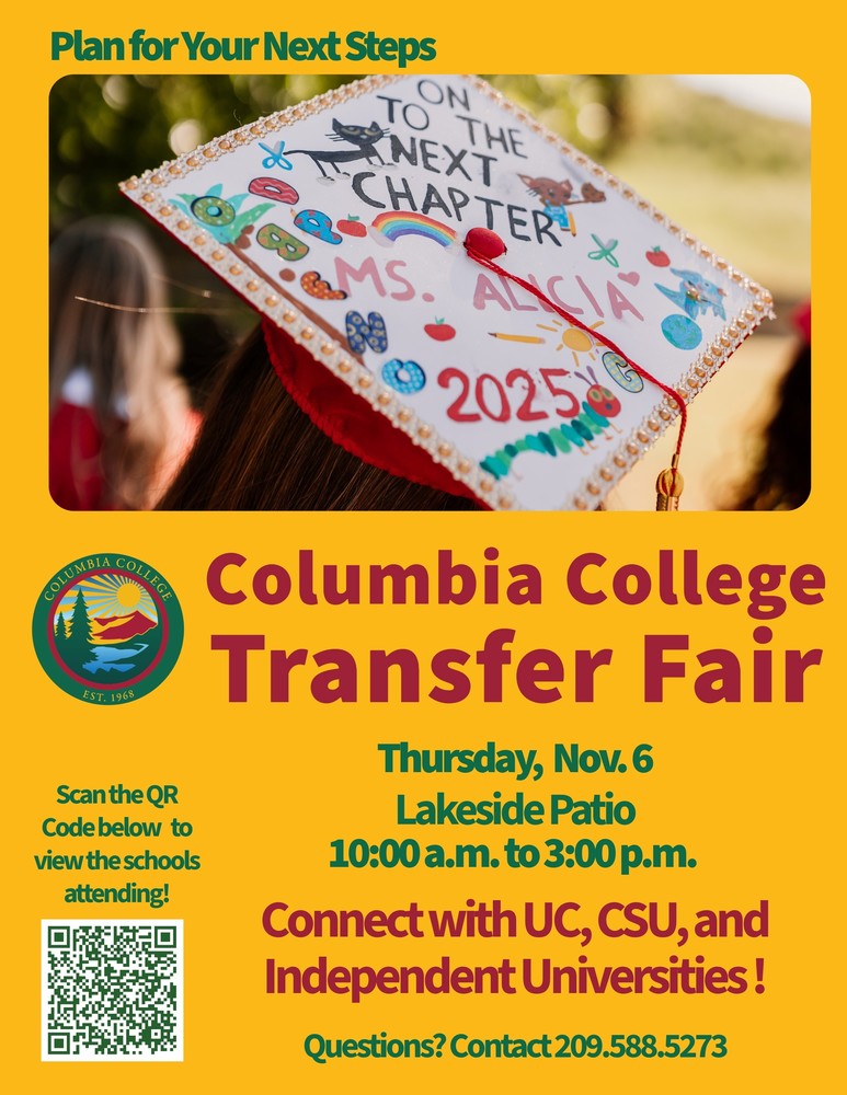 Columbia College Transfer Fair flyer