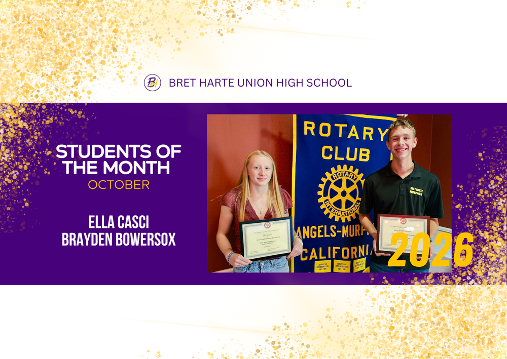 SOMs for October, Ella Casci and Brayden Bowersox