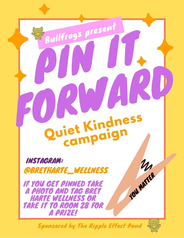 Pin it Forward kindness campaign promo flyer