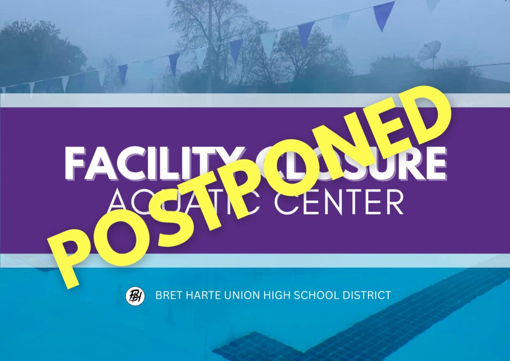 Facility Closure Aquatic Center promo image postponed
