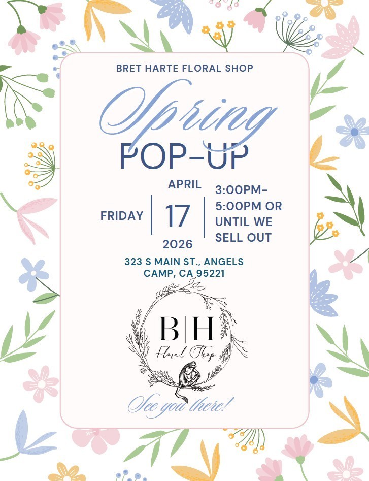 Floral Shop Spring pop-up sale flyer