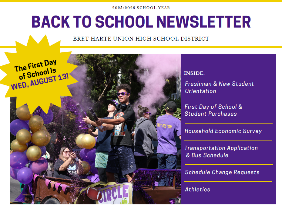 Back to School Newsletter header